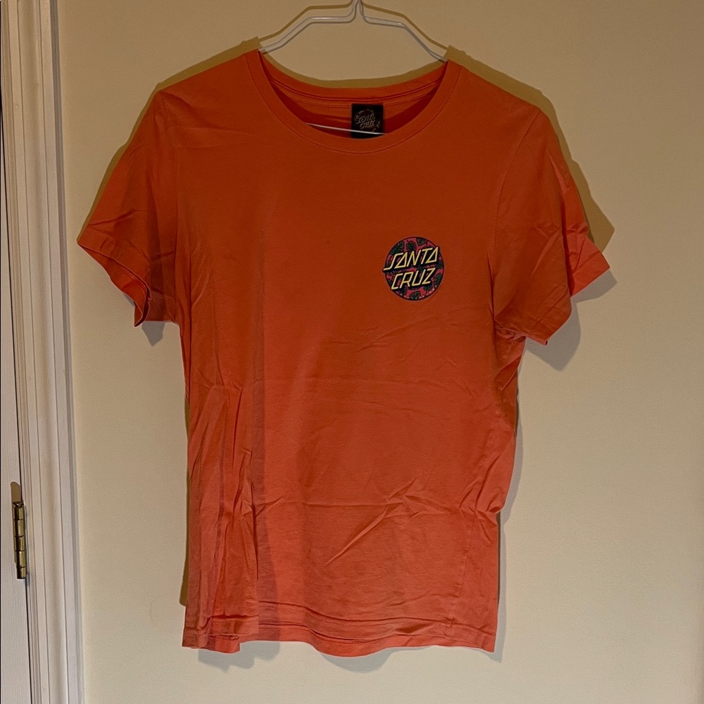 Santa Cruz Skateboards Women's Tee in Vibrant Orange